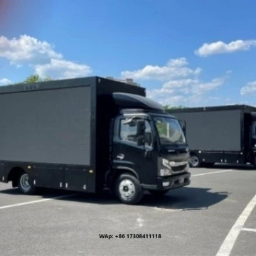 LED large screen black advertising vehicle mobile media vehicle commercial advertising custom export trade