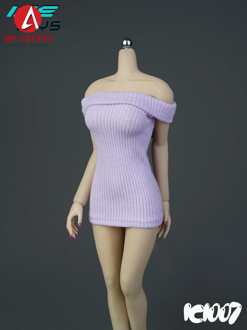 ICE TOYS IC1007 – robe pull à épaules dénudées, échelle 1/6, vêtements féminins, modèle adapté aux poupées corporelles de figurine d'action de soldat de 12 pouces