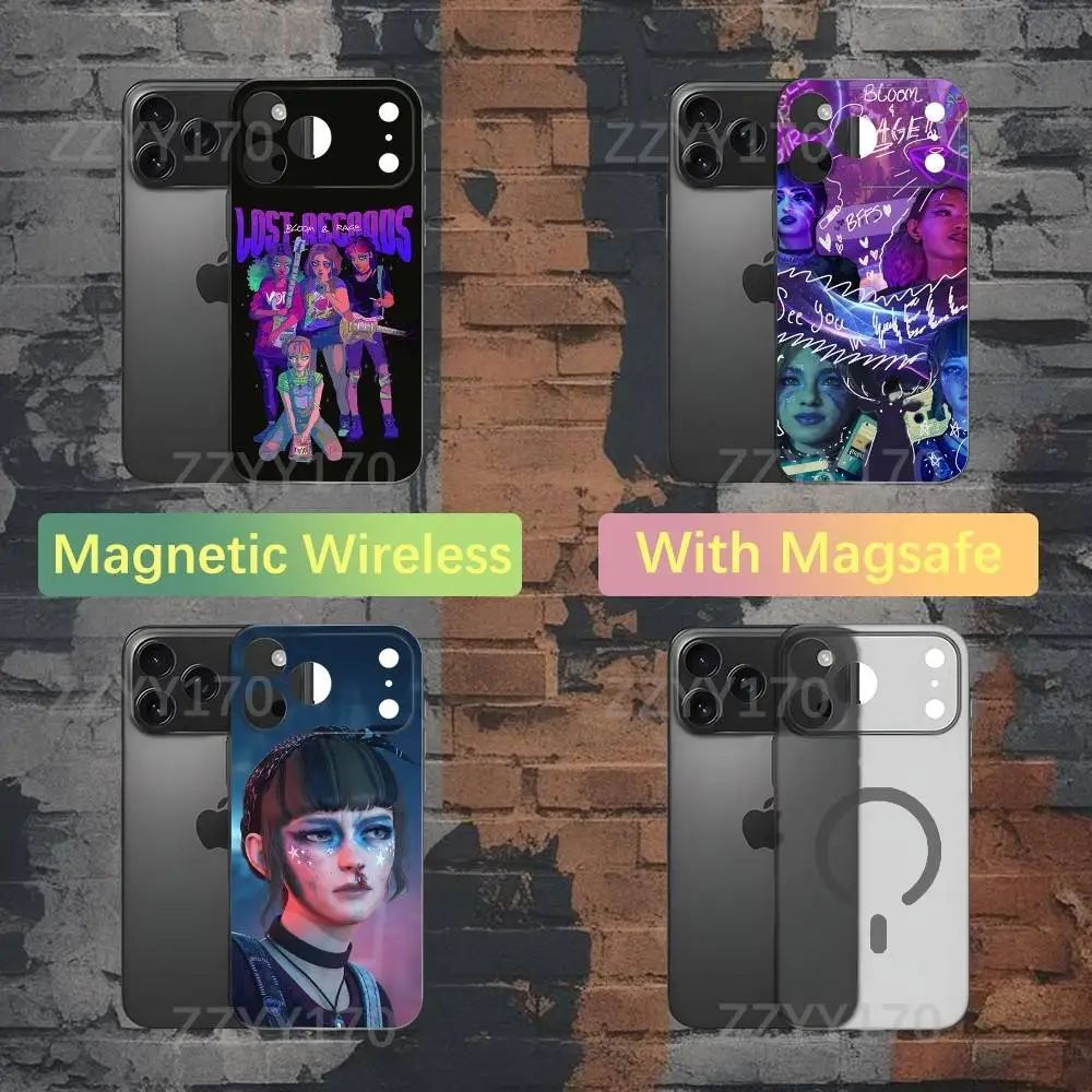 

L-Lost Records Bloom Rage Phone Case For iPhone 17,16,15,14,13,12,X,XS,Pro,Max,Plus,E,Air,Mini with Magsafe Magnetic Liquid TPU