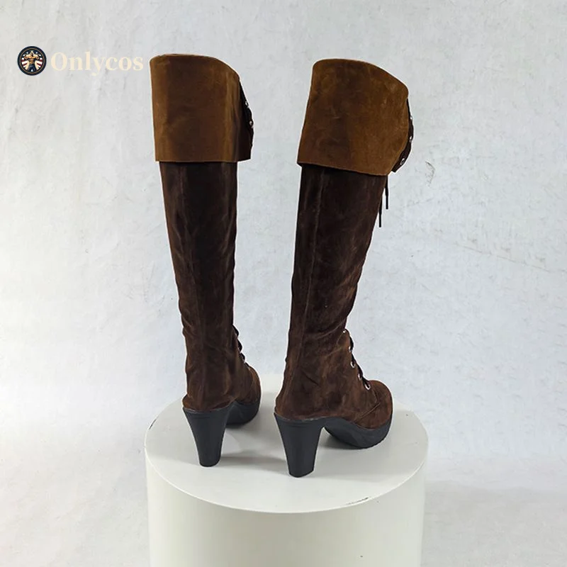 รองเท้าแฟนซีสำหรับคอสเพลย์ตัวละครหญิงจากเกม Devil Cry 4 สำหรับงานปาร์ตี้ฮาโลวีน อุปกรณ์เสริมจาก Onlycos