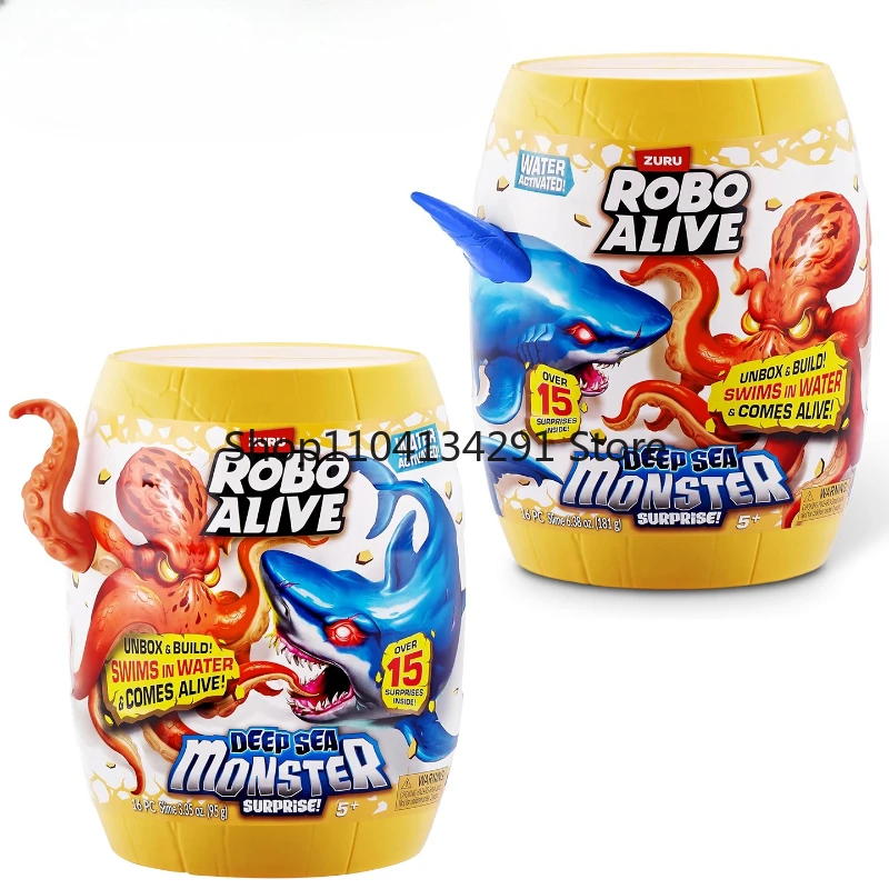 Nouvelle Surprise ZURU Robo Alive série bionique monstre de la mer profonde Megalodon requin nouvelle tendance jouer boîte aveugle enfants jouet garçon cadeau