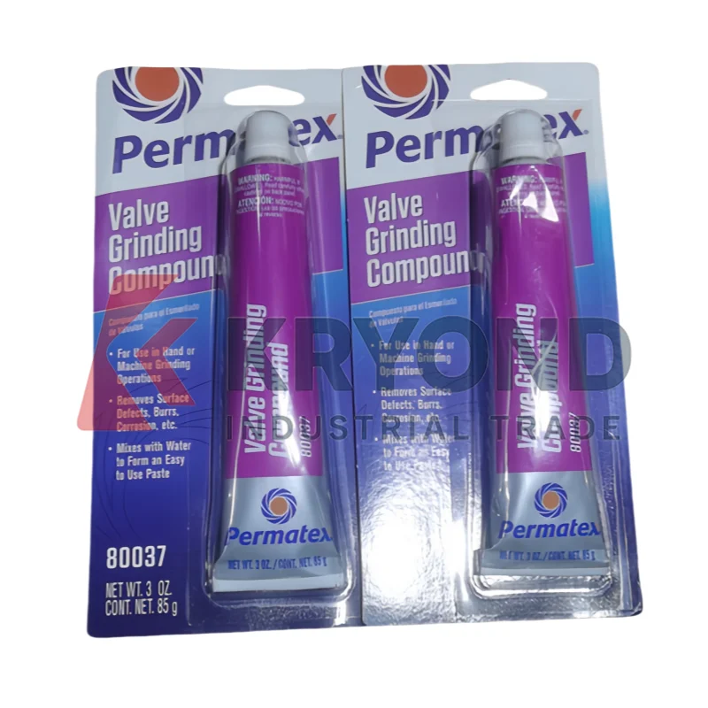 مجمع طحن صمام بيرماتكس 80037 85 جرام معجون اللف المائي لمقعد صمام المحرك تشطيب وإصلاح السطح المعدني #4