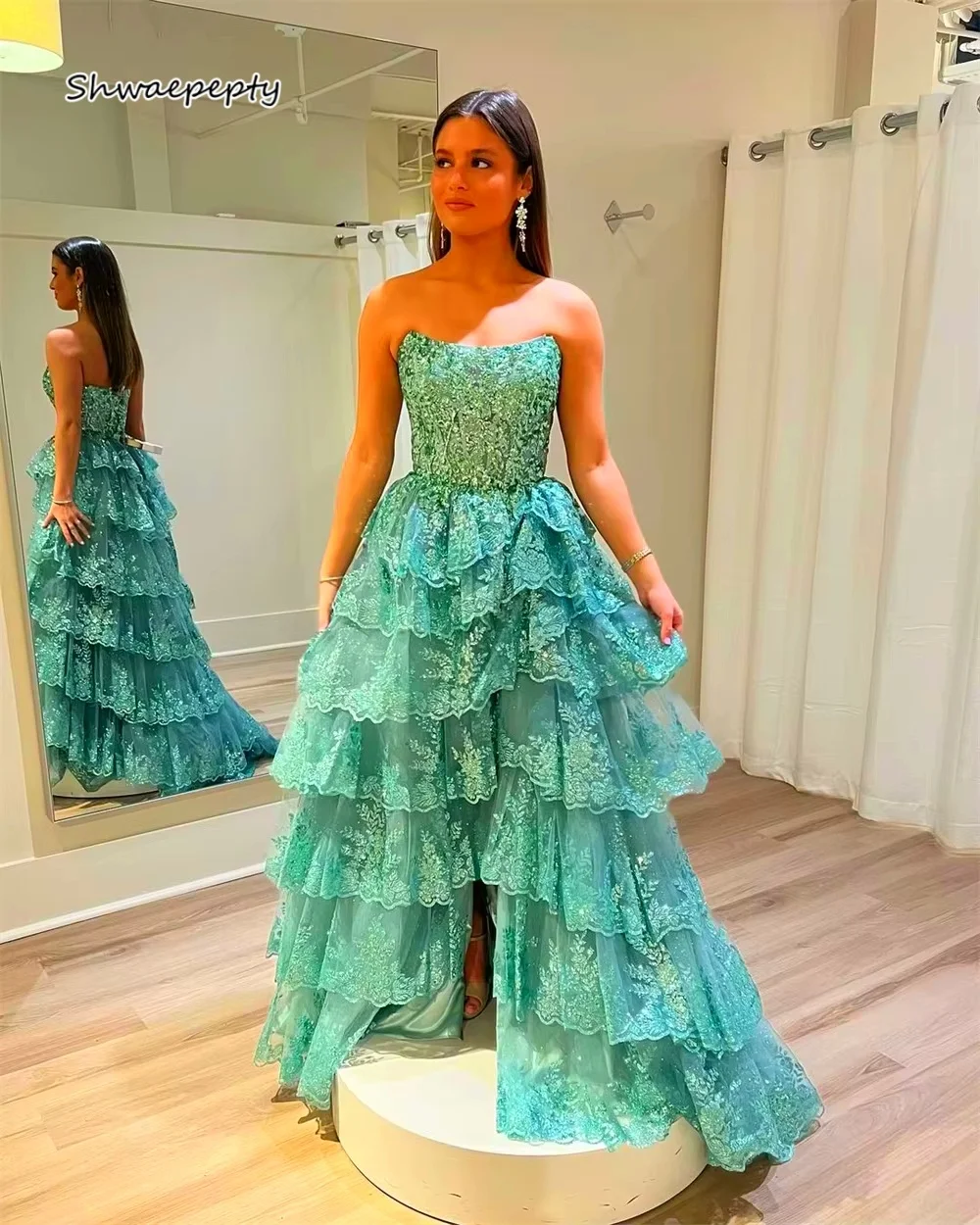 Elegant Sage A-Line… - image