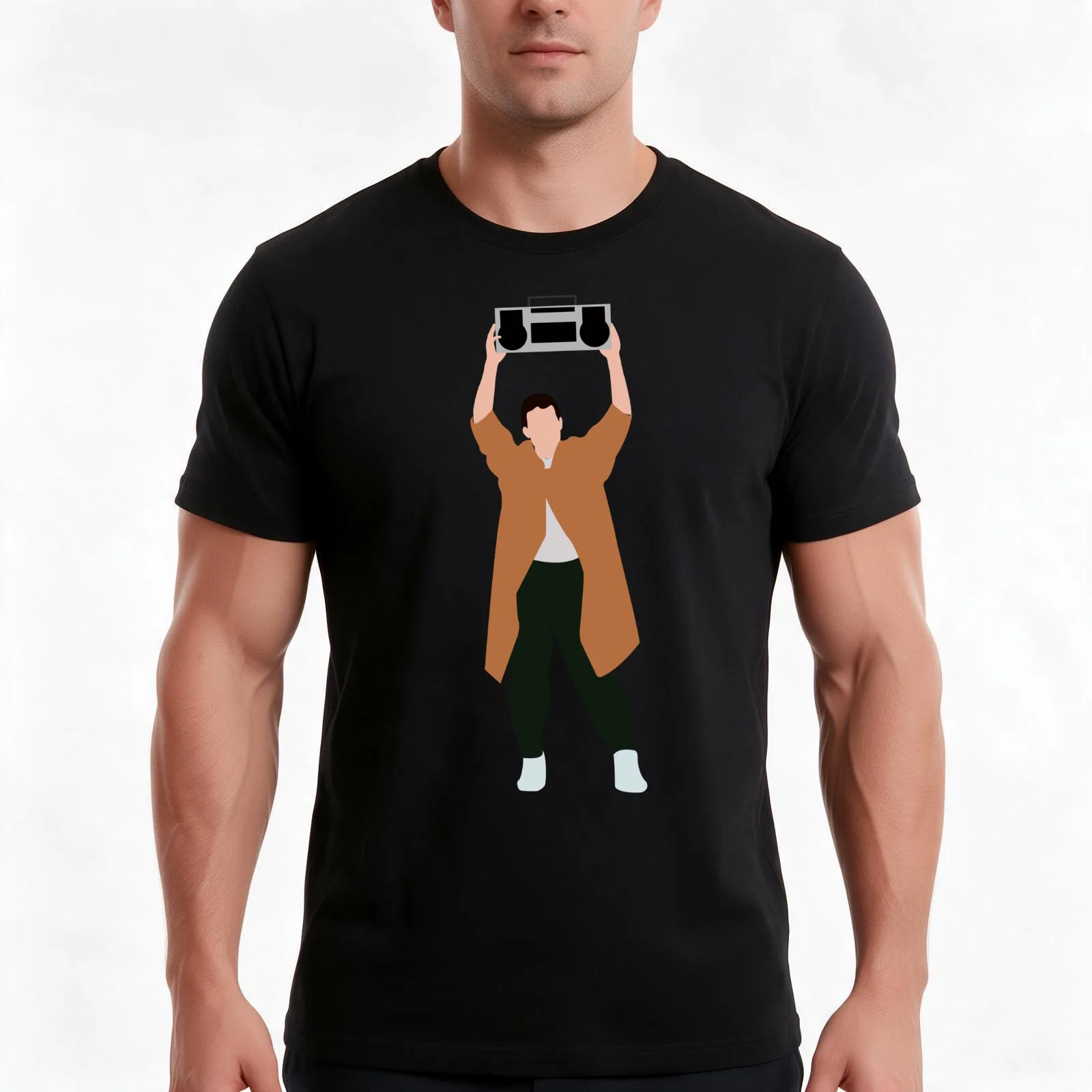 Say Anything T-Shirt, Summer Casual Cotton Tee, Oversized Streetwear Tops, Vintage Graphic Print, Loose Fit Short Sleeve