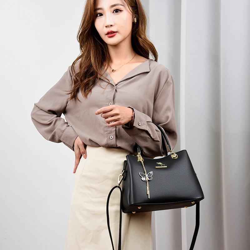 High Quality Soft Leather Bags Luxury Handbags Women Bags Designer Ladies Crossbody Shoulder Bag 2023 Casual Tote Bag Sac S Main