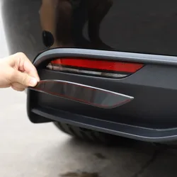 Per Tesla Model 3 2023 2024 ABS nero auto posteriore fendinebbia copertura adesivo accessori esterni per auto