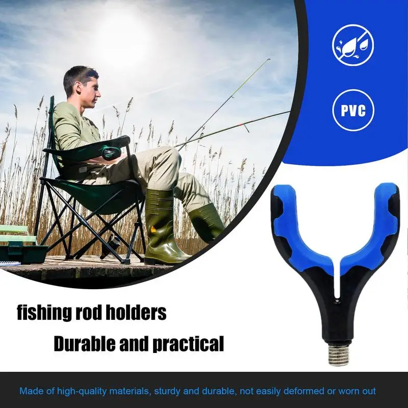 

Carp Fishing Rod Rest Head Rod Butt Rests Gripper Sturdy Pole Pod Support Stand Non-slip Front Rear Butt Fork Holder