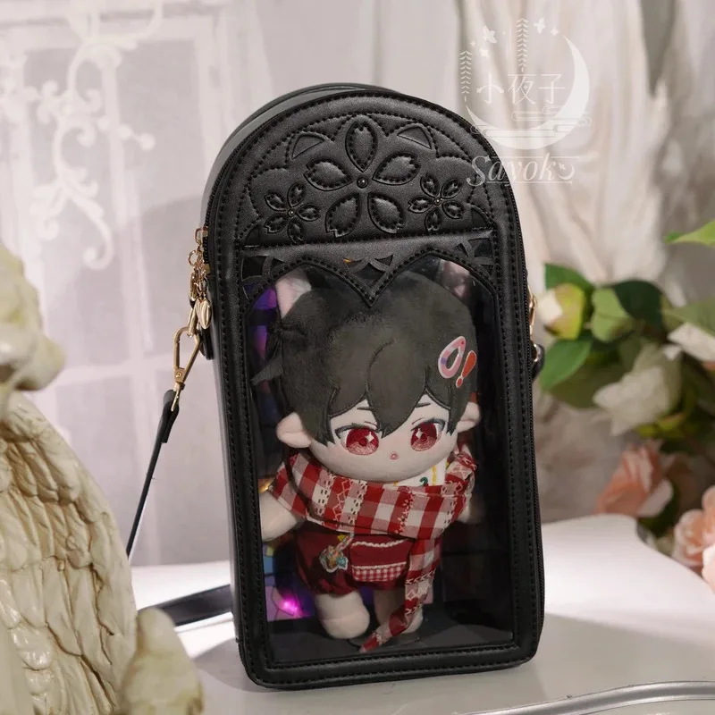 

DY20Lolita Sakura Window Shape OB BJD Doll Storage itabag Transparent JK Uniform Bag25