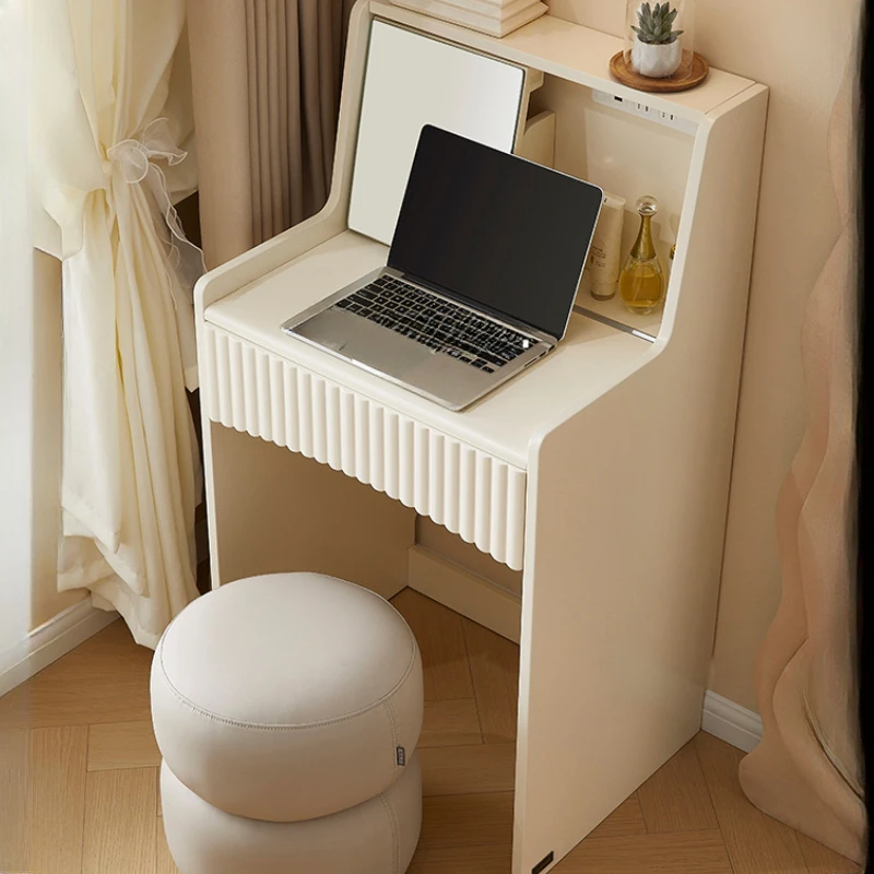 

Comfortable Velvet Dresser Integrated Modern Minimalist French Corner Vanity Modern Small Display Penteadeira Bedroom Furniture