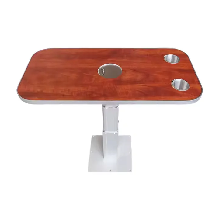 Car Multifunctional Lift Table Multi-Layer Wooden Table With Drink, Food, And Cup Tray Holder For Vehicle Interior Solutions - Image 2
