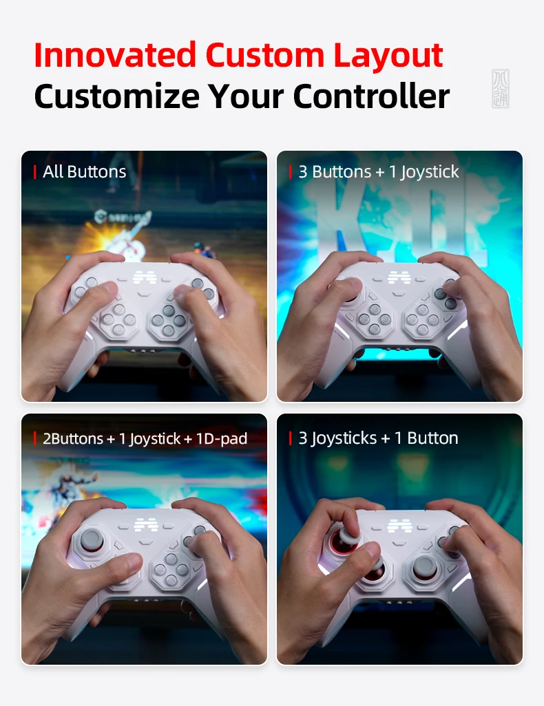 BEITONG PanGu Anpassbarer Modularer Controller Kabelloser Bluetooth-Gamepad Individualisierbarer Gaming-Controller für PC/NS2/Mobilgeräte/Steam – Detail 7