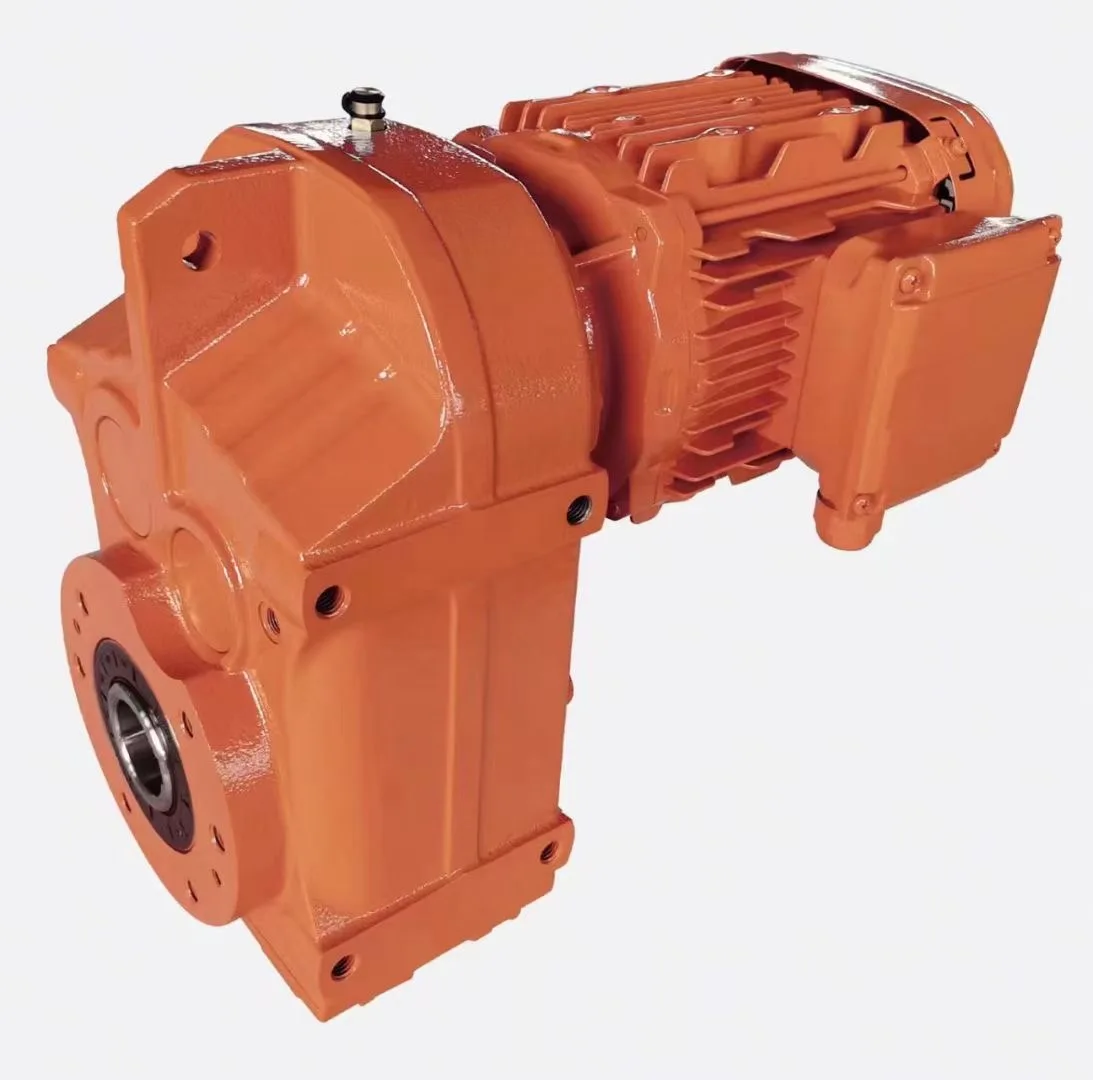 Hot sale  F series  Gear Motor 4KW 7.5KW 15KW  FF77 FF97 Helical  Bevel gear speed reducer