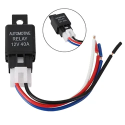 Car Relay 12V 40A Car Automotive 4 Pin SPST Alarm Relay For Strobe Lights Fog Lights Car Alarms SPST contact type Accessories