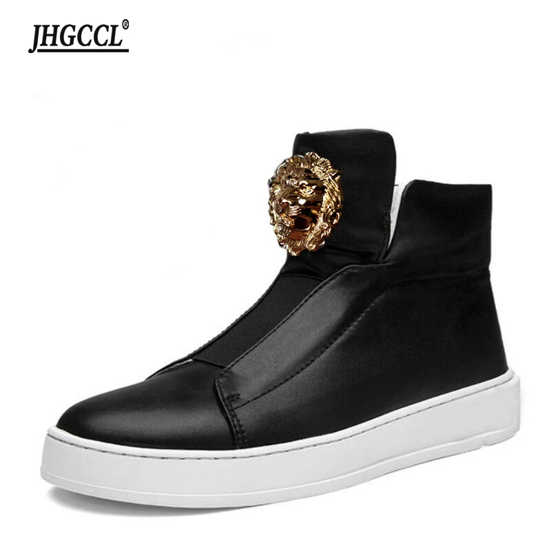 

Новые черные мужские туфли в стиле ботинок. Туфли на высоком каблуке. Туфли на платформе. Повседневная обувь из воловьей кожи. Мужская обувь больших размеров A2.