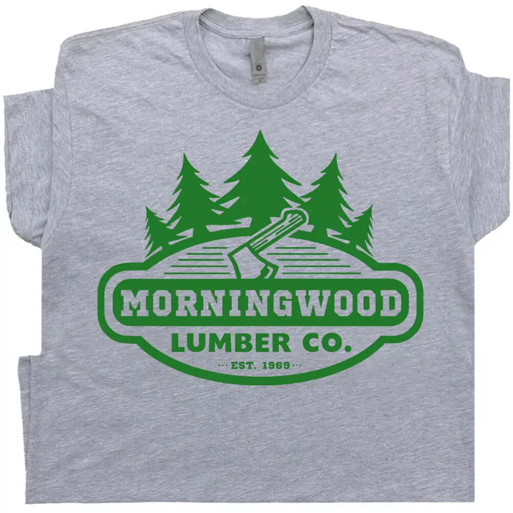 Morningwood Lumber T Shirt Funny Offensive Morning Wood Dirty Rude Mens Saying  High Quality 100%Cotton Short Sleeve