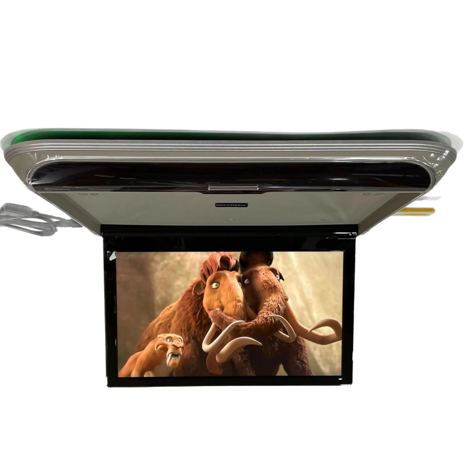 15.6 بوصة IPS اللمس سقف السيارة التلفزيون العالمي سقف السيارة الذكية أندرويد فليب التلفزيون التحكم عن بعد سقف قابل للطي للسيارات #1