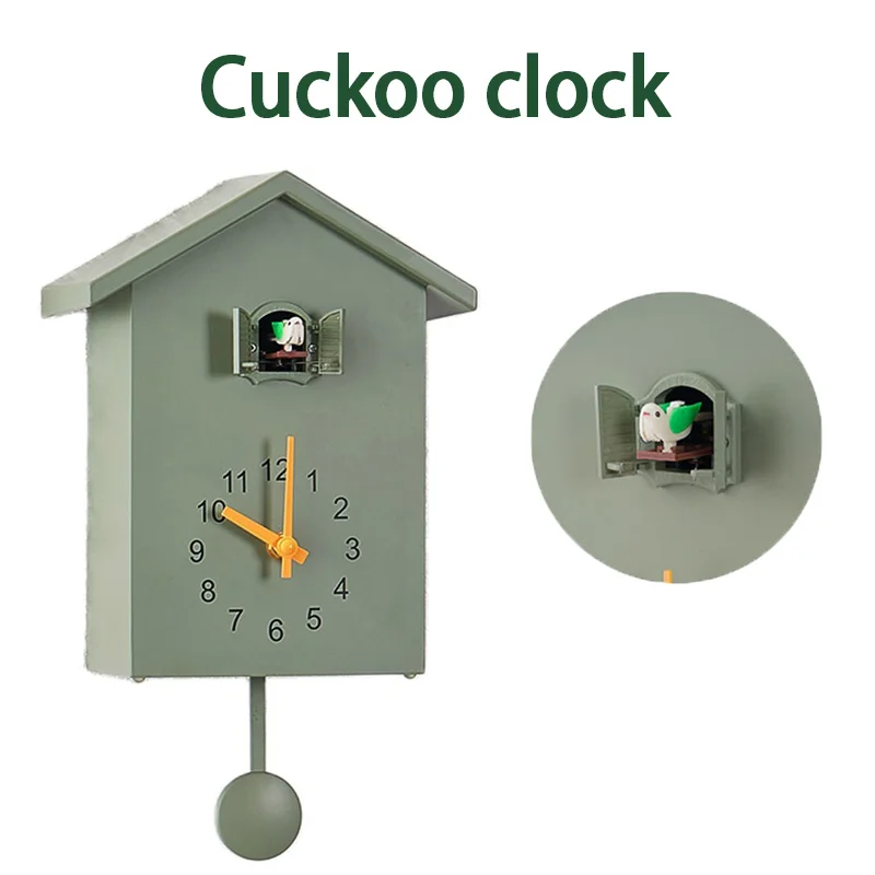

20x25cm Cuckoo Quartz Wall Clock Modern Bird Home Living Room Hanging Watch Horologe Clocks Timer Office Home Decoration Gifts