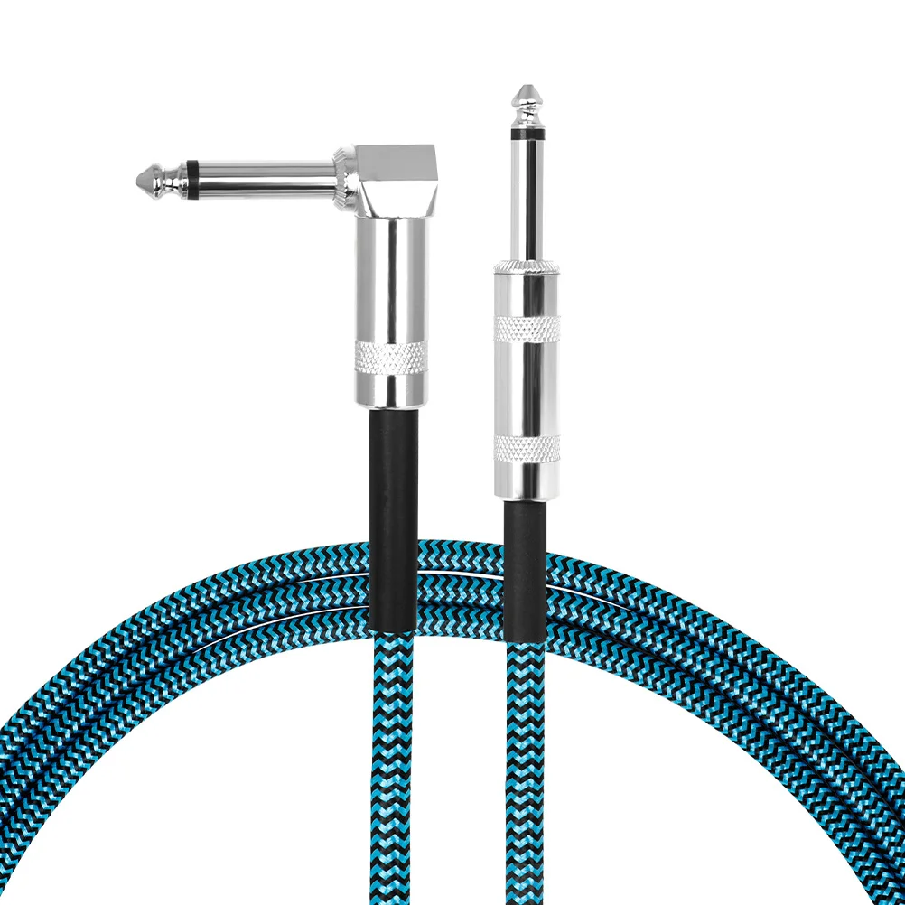 

Connecting 6.35Mm Noise Reduction Audio For Electric Guitar Bass Keyboard Drum Mixer Microphone Patch Cord Guitar Effect Cable