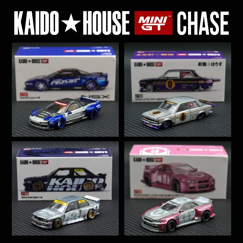 

**CHASE** Kaido House 1:64 MINIGT Skyline GTR R34 510 Wagon R33 NSX Diorama Car Model Collection Hidden Items