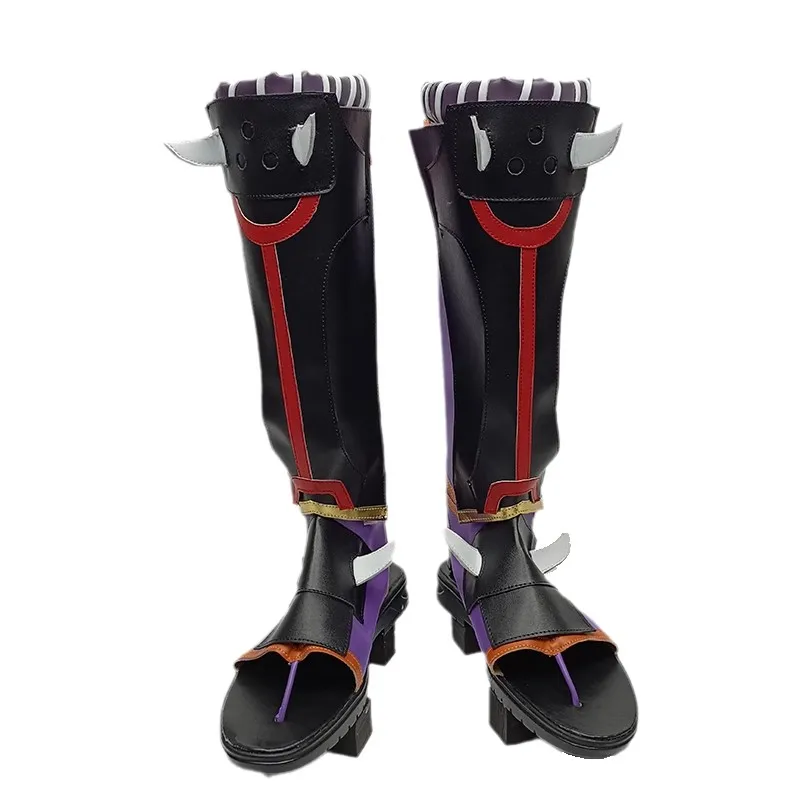 Arataki itto cosplay schuhe halloween karneval maßge schneiderte stiefel