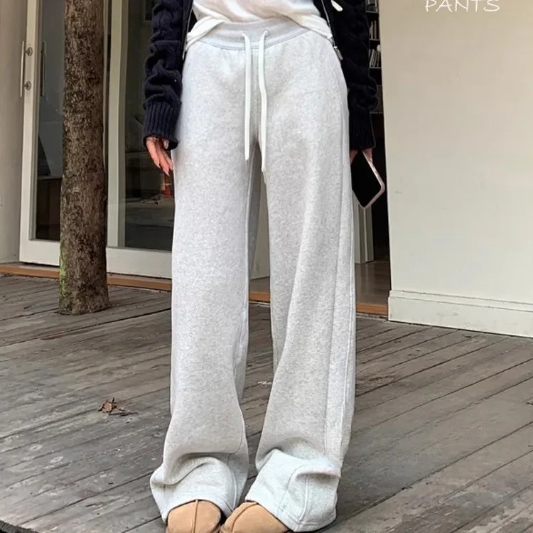 Gray Sweatshirts Women Korean  Clothes Oversize Harajuku Cotton Black Jogging Sports Pants Baggy Trousers