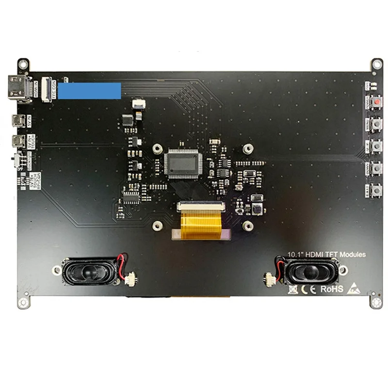 

B04C-10.1 Inch Touch Screen LCD Display Module 10.1 Inch 1024X600 IPS HD Full Viewing Angle For Raspberry Pi 4 Model B/3B+