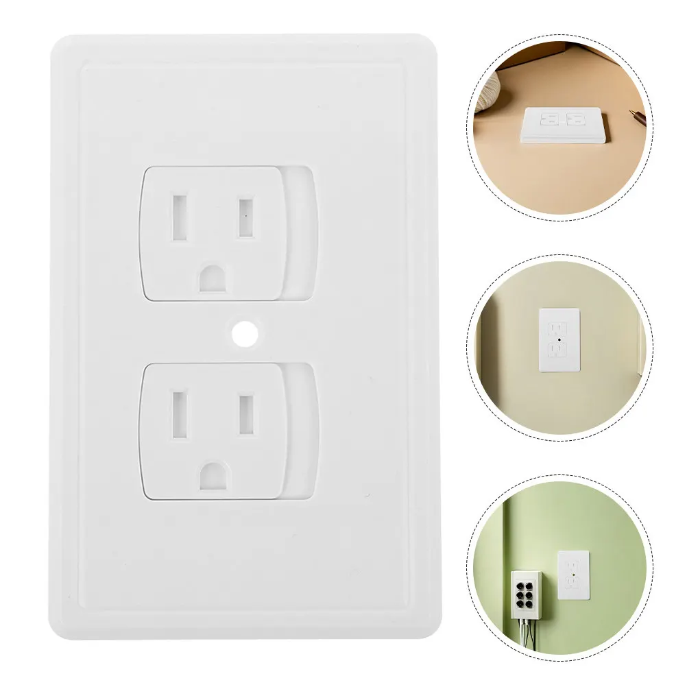 

4Pcs Child Safety Socket Covers Self-Closing Wall Plug Protectors Perfect for Babyproofing Anti-Electric Shock Outlet Covers