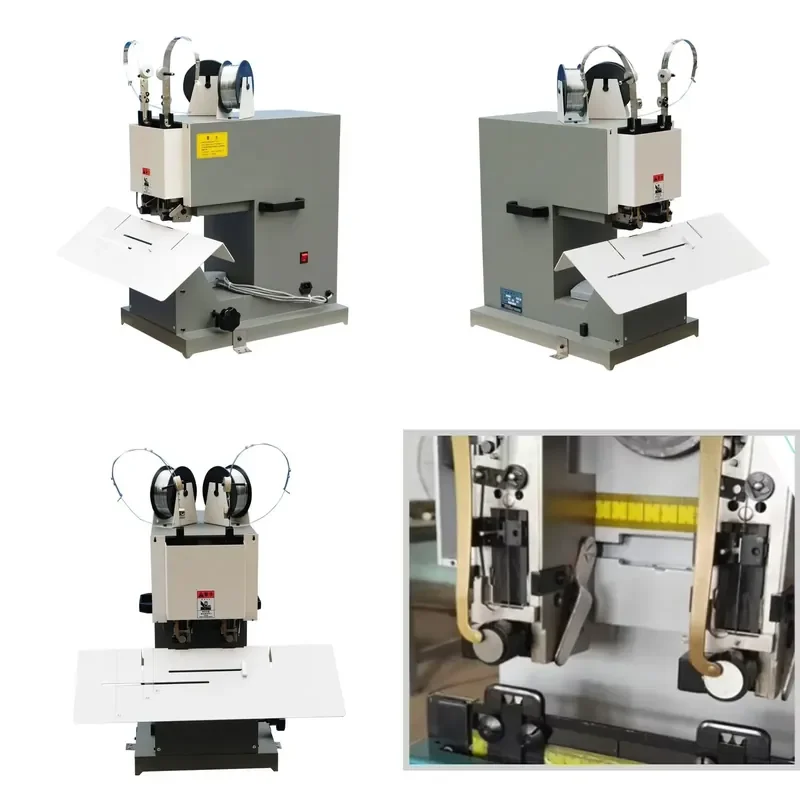 for WS-602 Double Head Saddle Flat Book Thread Sewing Machine Industrial Binding Stitcher for Hardcover Notebook Manual