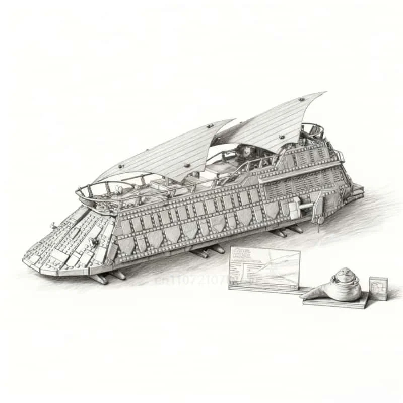 

2025 New sail barge building block model assembly technology building block series toys children adult Christmas gifts