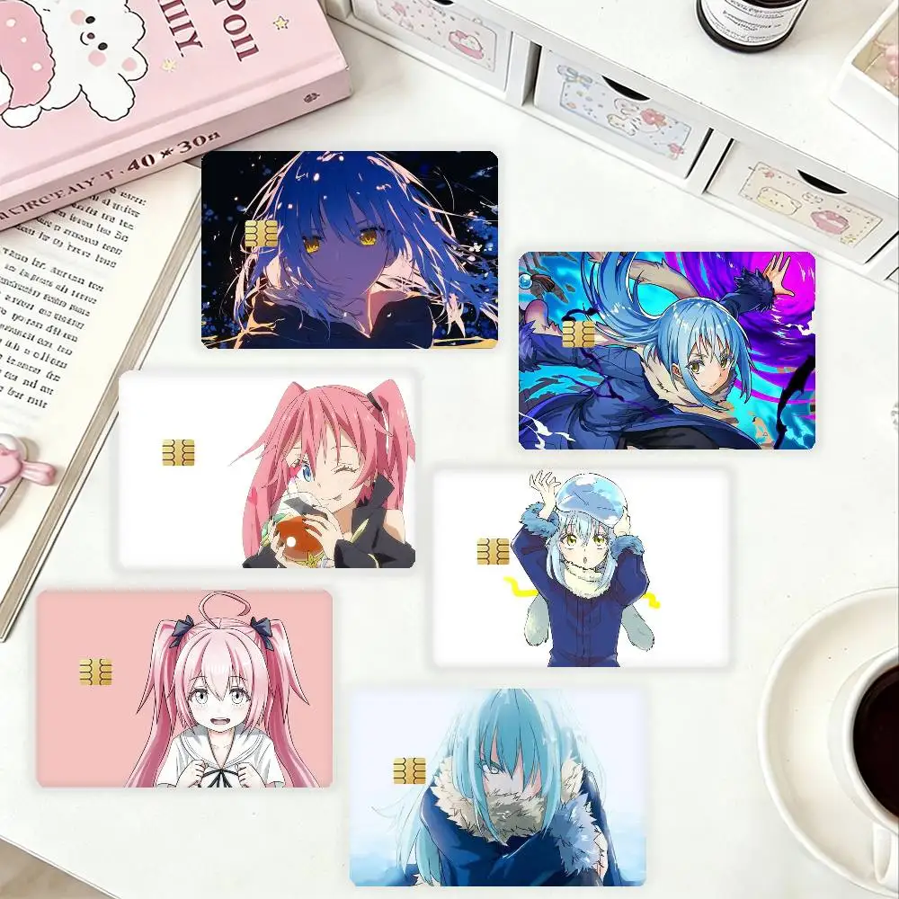 T-Tensura That Time I Got Reincarnated as a Slime HD Waterproof Card Skins Protective Stickers for Credit Bank Game Cards
