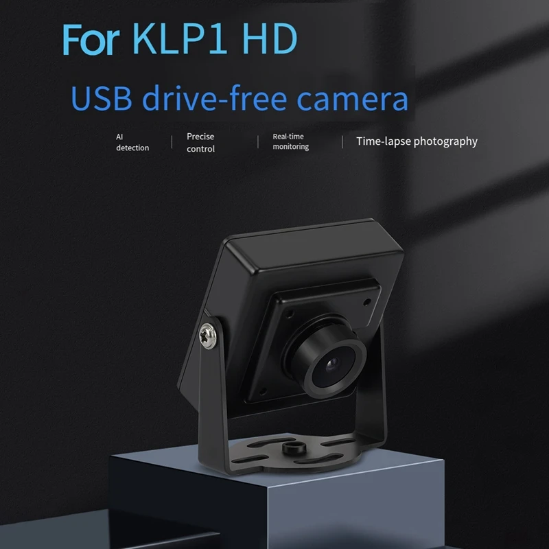 720P Camera For Kingroon KLP1/KP3S Pro V2 Driver-Free Camera USB Interface Time-Lapse Photography 3D Printer Accessories