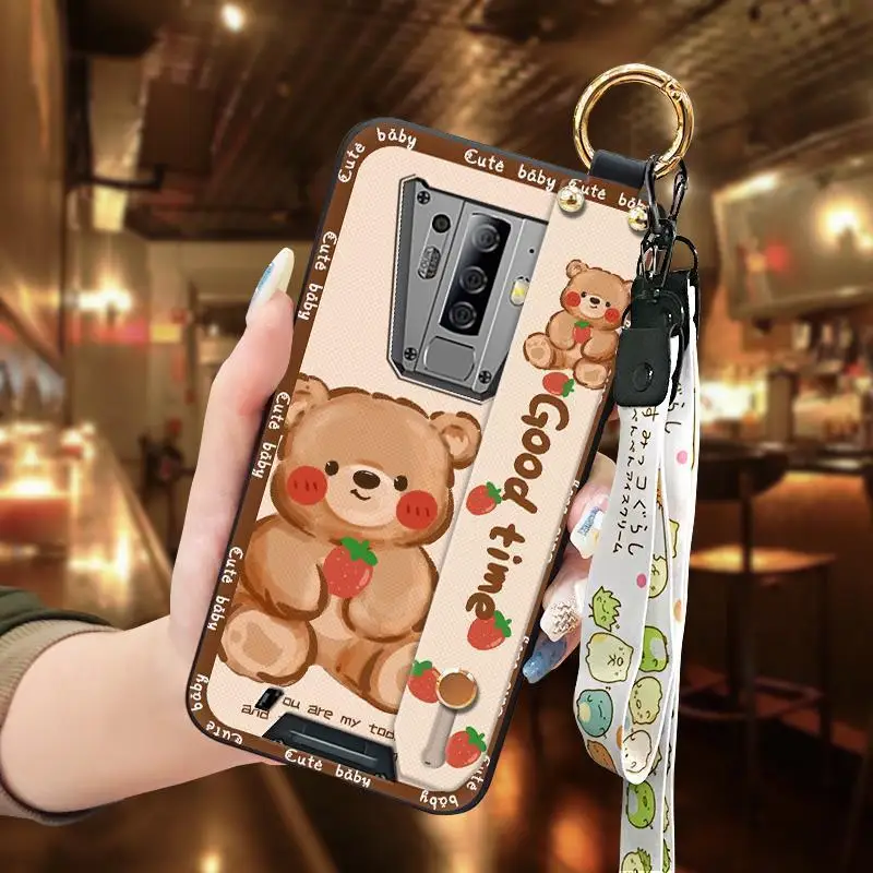 mobile phone case Phone Holder Phone Case For Blackview BV6900 ring Anti-dust phone protector protective Lanyard Cute