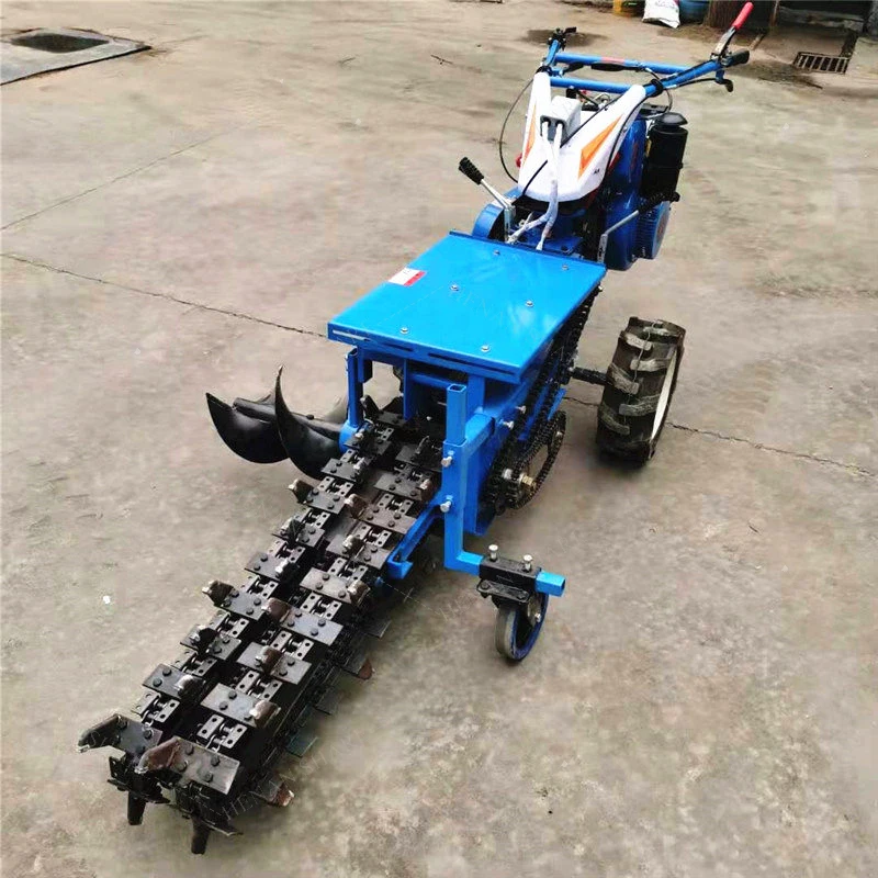 Ditch Double Chain Fiber Optic Micro Trenching Machine Ditcher Trencher