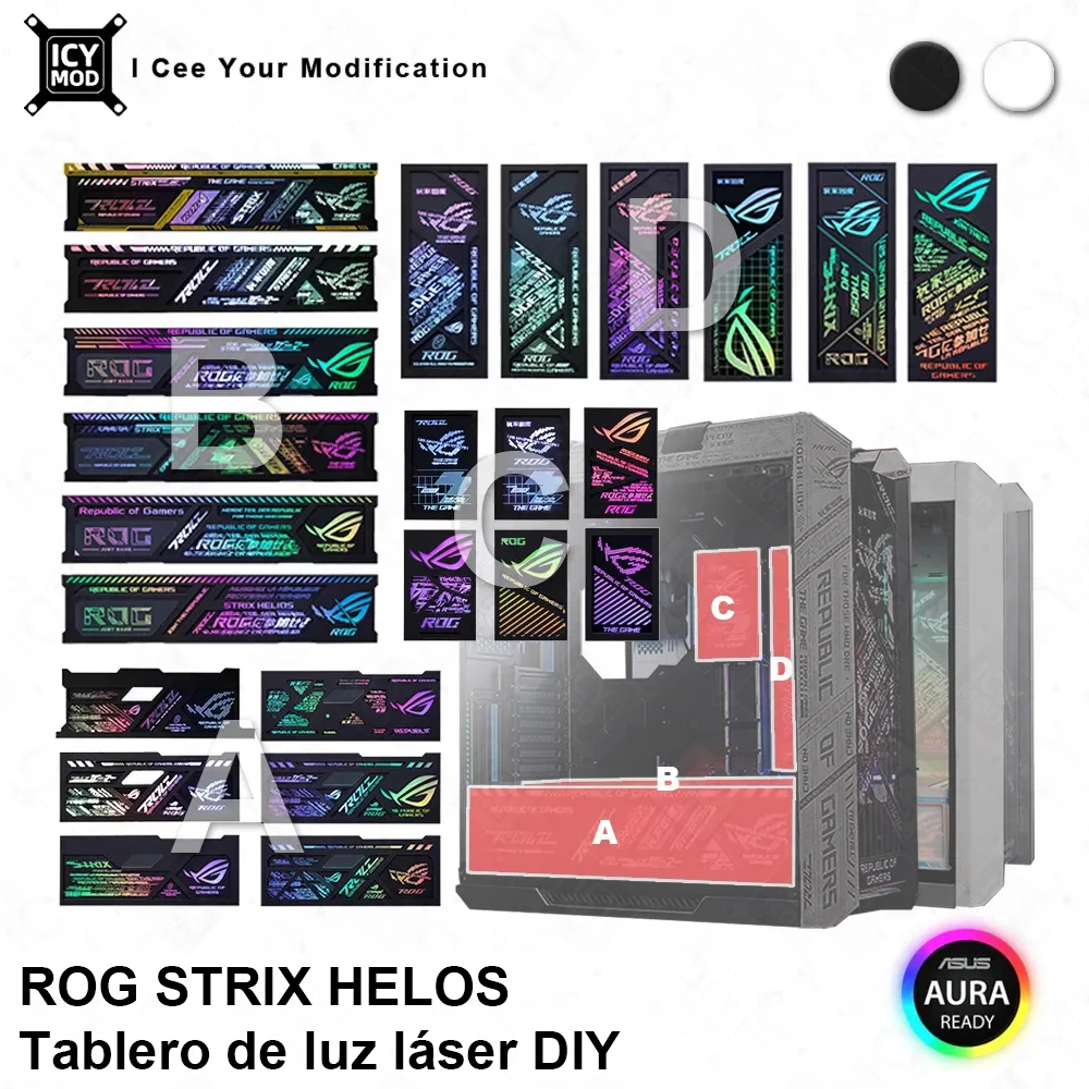 ASUS ROG Strix Helios Placa Iluminación ARGB Grabado Láser - imagen 5