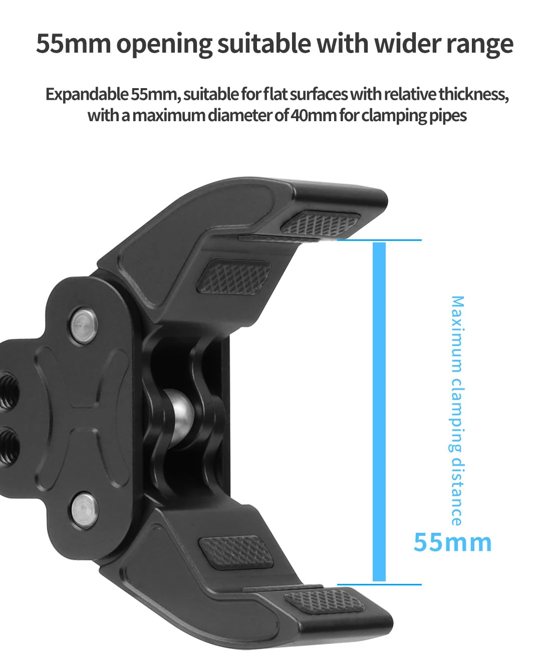 Super Clamp Gelenk arm Krabben klaue c Typ Fotografie Blitzlicht Kamera Stativ Ein beins tativ halter Monitor Verlängerung sclip – Detail 8