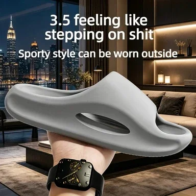 Men's Women's Summer Slippers Non-Slip Platform Home Slides Outdoor Lightweight Sport Slippers EVA Open Toe Leisure Sandals