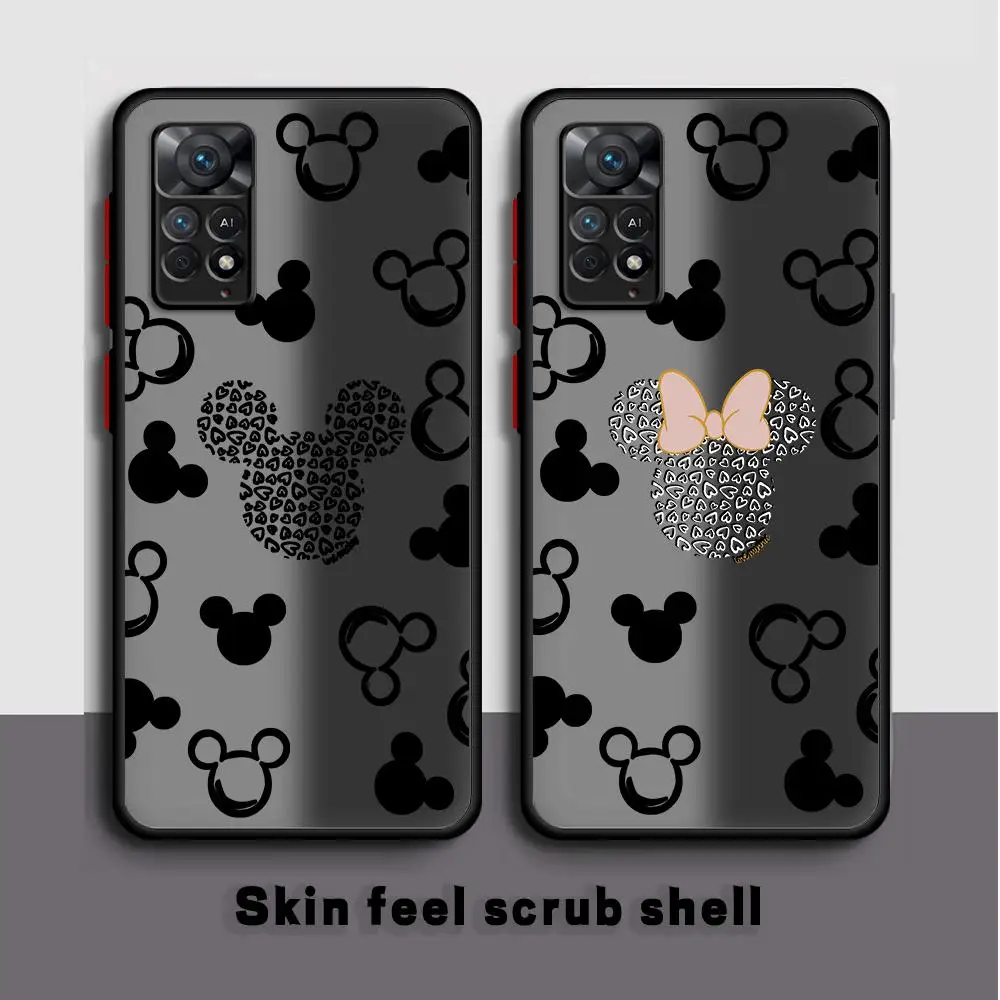 Disney Mickey Minnie LogoPhone Case for Xiaomi Redmi Note 7 8T 8 Pro 9S 9 Pro 10 Pro 10S 11(11S) 11ProPlus5G 12Pro 4G 12S Cover