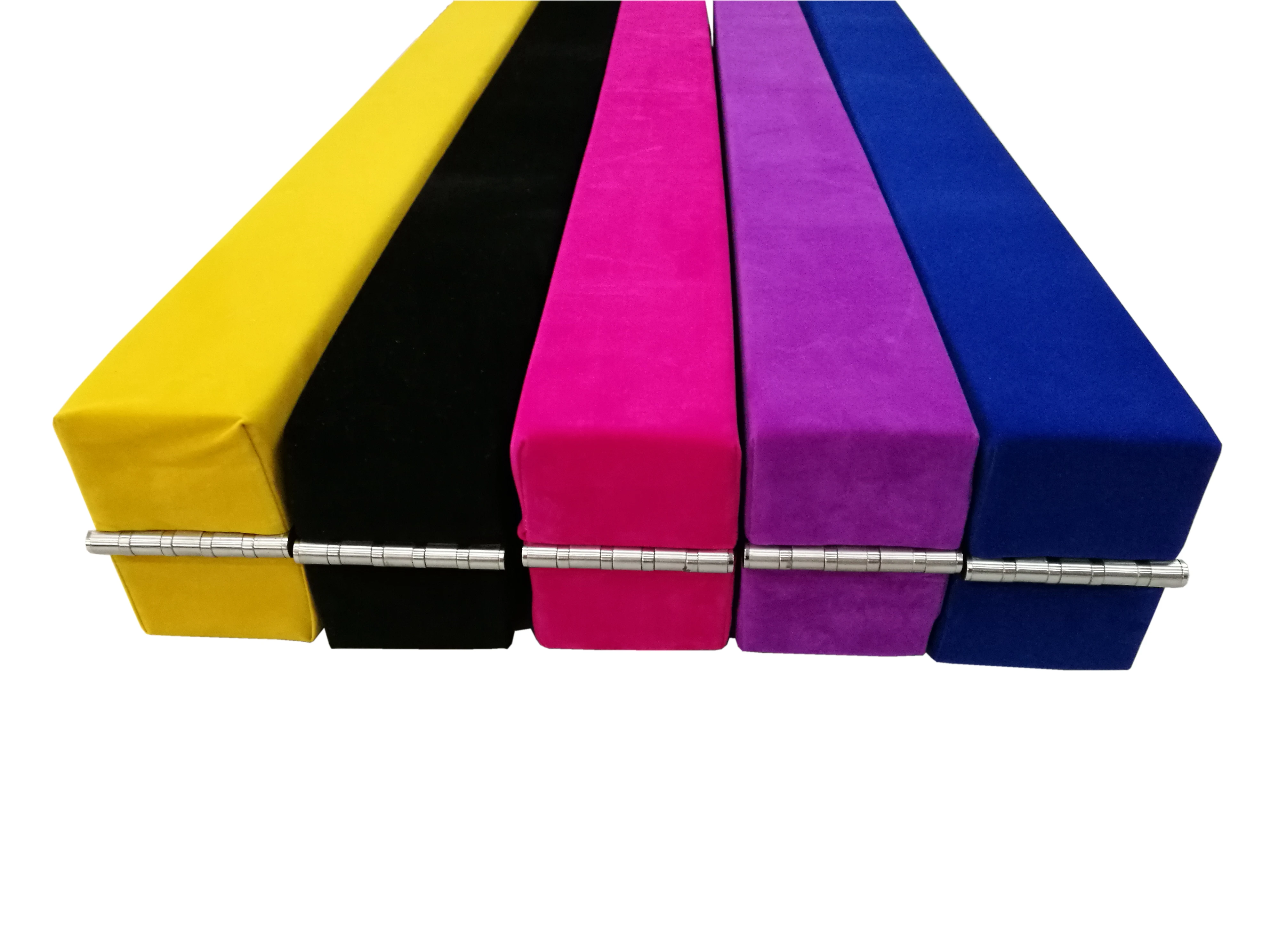 7FT / 8FT Folding Wood Core Faux Suede Cover Kids Gymnastics Skill Training Balance Beam