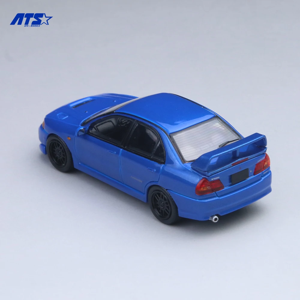 *Précommande*ATS 1:64 Evo 4e génération-modèle de voiture en alliage de Simulation de peinture bleue pour loisirs, objets de collection et affichage