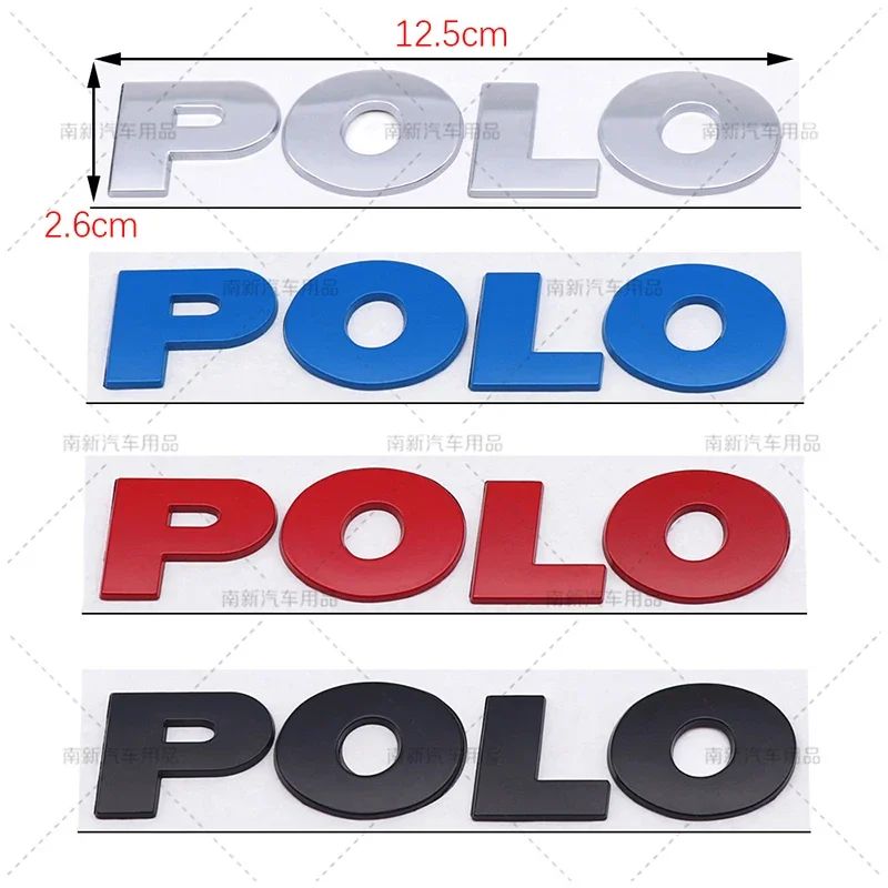 For VW Volkswagen Jetta MK5 Golf 3D Metal Rear Trunk Sticker Car Styling Auto Body Side Fender Badge For Volkswagen VW Polo Lett - view 3
