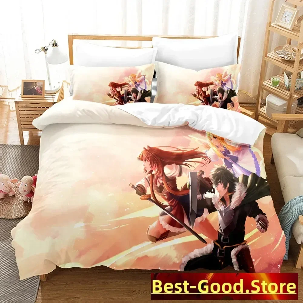 Fashion 3D The Rising Of The Shield Hero Bedding Sets Duvet Cover Set With Pillowcase Twin Full Queen King Bedclothes Bed Linen