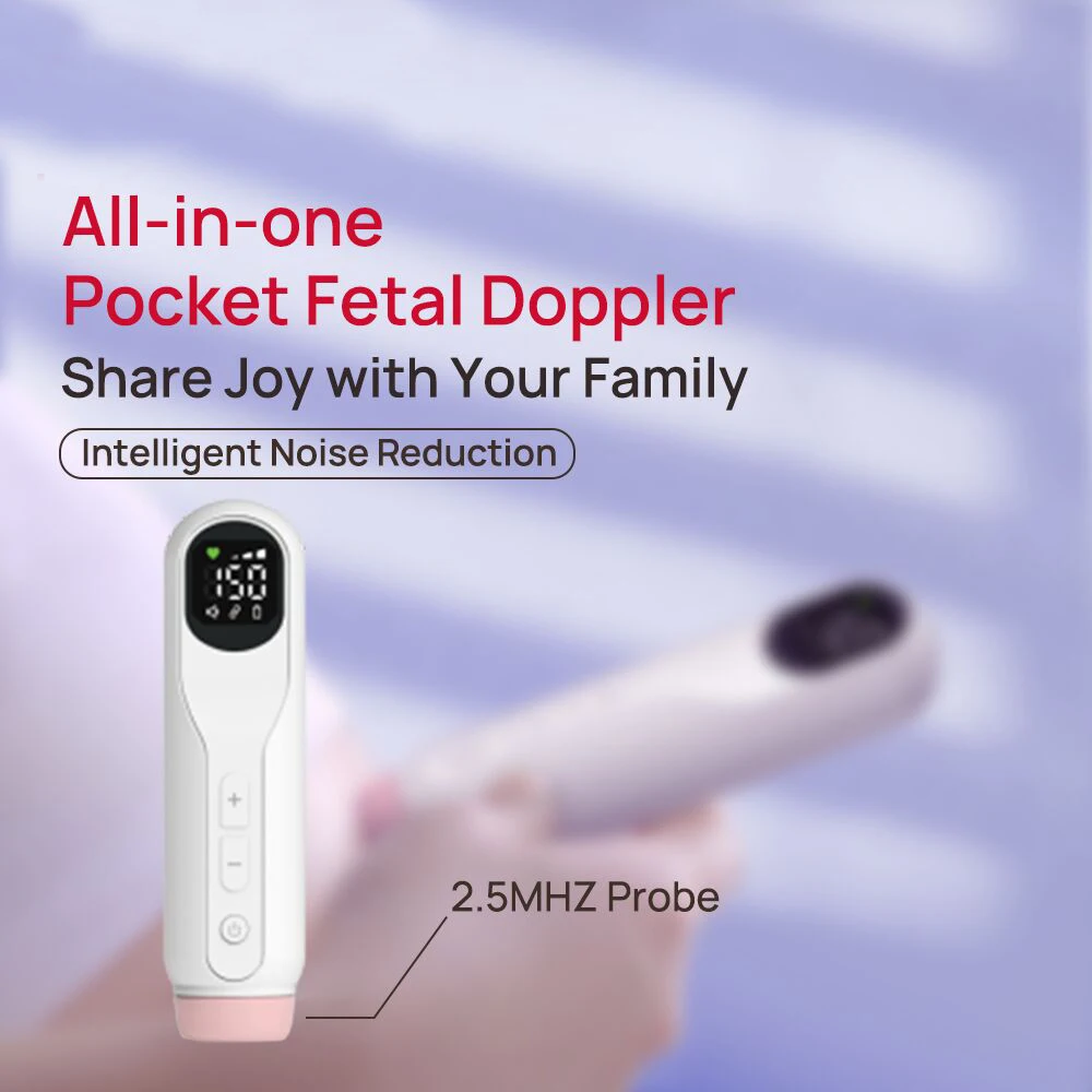 Doppler Fetal Wireless Prenatal Women Fetal Doppler Baby Heart Rate Home Fetal Monitor Detector No Radiation 2.5mhz Prob