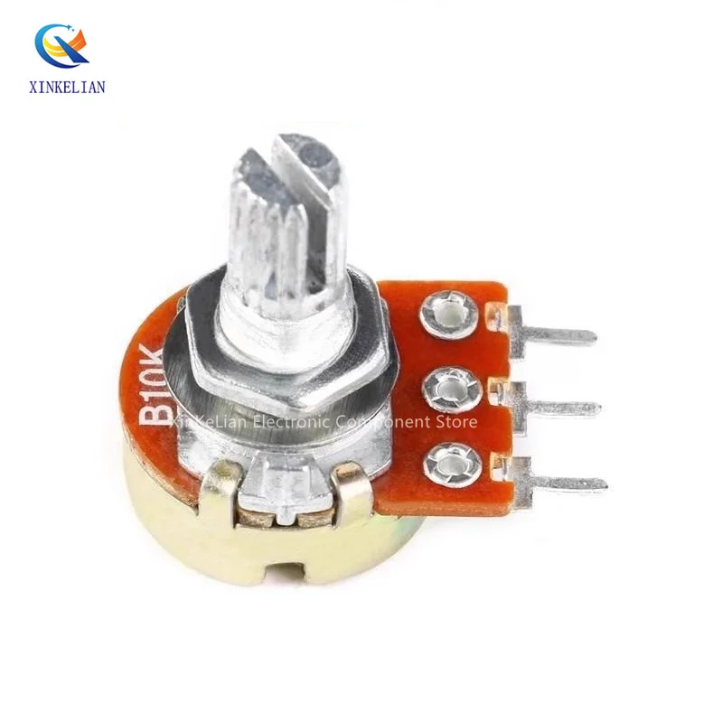 Potentiomètre linéaire à résistance variable, WH148, 3 broches, 1K, 5K, 10K, 50K, 1m, L15 mm, B1K, B2K, B5K, B10K, B20K, B50K, B100K, B500K, B1M,