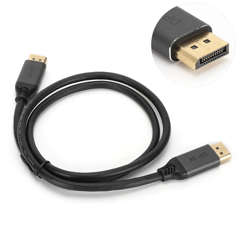 1.4 8K 240Hz Cable DisplayPort to DisplayPort Cable 1.4 8K 240Hz Audio Video Cable 1M for PC TV DisplayPort to DisplayPort Cable