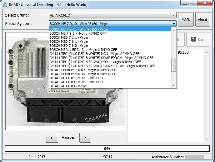 IMMO Universal Decoding 4.5 [2017]+EDC17/MED17/MEV17 EEPROM Checksum Calculator +USB Dongle