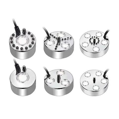 1/3/5 헤드 분무기 다채로운 램프 초음파 가습기 스프레이 안개 제조기 안개 분수 연못 디퓨저 공기 분무기 24v