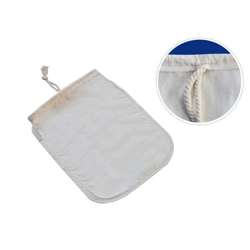 

40 Pack Organic Reusable Cold Coffee Brew Filters Bag,12 Inch Wine Brewing Filters Eco-Friendly Mesh Cotton Filter