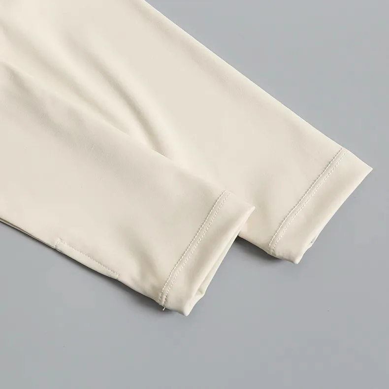 Fitness-Brustpolster-Sporttop für Damen, Langarm-Shirts, Pra Speed Up, kurze elegante Tanz- und Yoga-Kleidung, kleiner Taillenbund, Fitnessstudio – Detail 14
