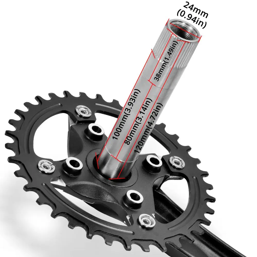 ZEROING M6000 دراجة كرنك الجبلية cranset Chainring 170 مللي متر أسفل قوس Chainring البراغي 32/34/36/38T دراجة أجزاء ل Shimano