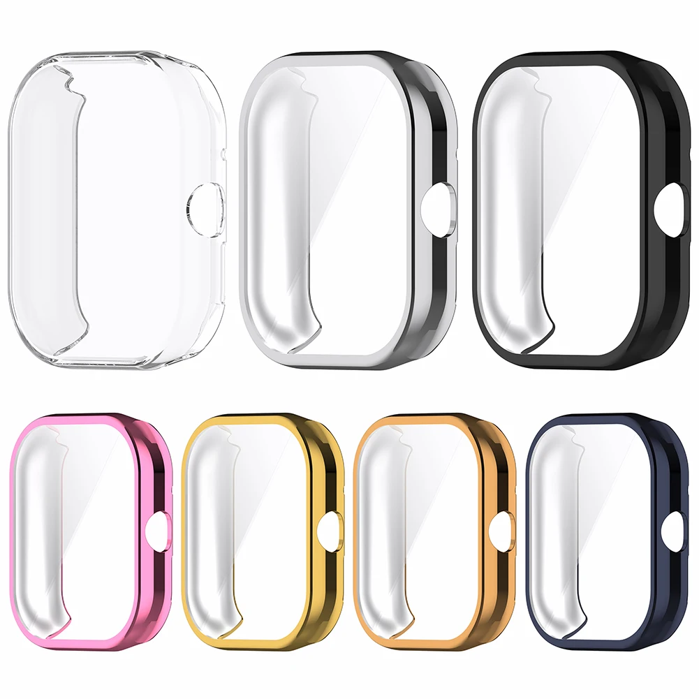 ฝาครอบป้องกันเคสหน้าจอ TPU เปลือกปกป้องป้องกันทุกส่วนนุ่มกันฝุ่นนาฬิกากันชนอุปกรณ์ป้องกันหน้าจอสำหรับ redmi Watch 4